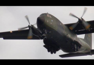 Overhead landing 3x C-160 Transall Operation Market Garden 2013 Eindhoven Airpor