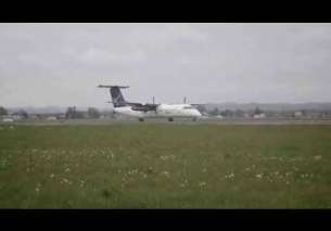InterSky DHC-8 Takeoff Flughafen Graz | OE-LSB