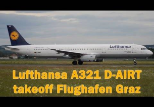 Lufthansa LH1265 A321 takeoff Flughafen Graz | D-AIRT