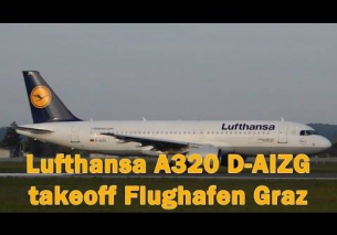 Lufthansa LH1265 A320 takeoff Flughafen Graz | D-AIZG
