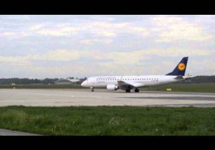 Lufthansa E190 Landung Flughafen Graz | D-AECF