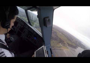 Edinburgh Airport (EDI/EGPH) Landing Cockpit View A320