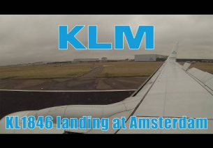 KLM Boeing 737 onboard landing at Amsterdam Schiphol with ATC | KL1846