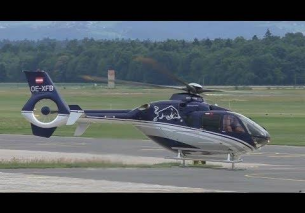 The Flying Bulls Eurocopter EC 135T2 takeoff at Graz Airport | OE-XFB