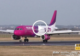 Airbus A320 – Wizz Air HA-LPV – landing at Memmingen Airport