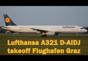 Lufthansa LH1265 A321 takeoff Flughafen Graz | D-AIDJ