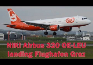 NIKI HG111F A320 landing Flughafen Graz | OE-LEU