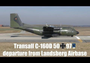 Transall C-160D German Air Force 50 97 takeoff at Landsberg Airbase